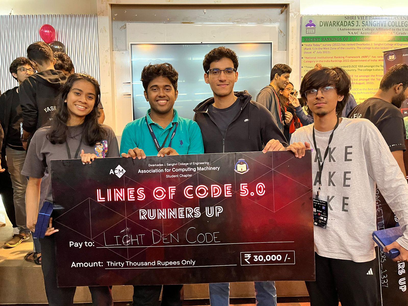 Placed 2nd in the Lines of Code 5.0 Hackathon
