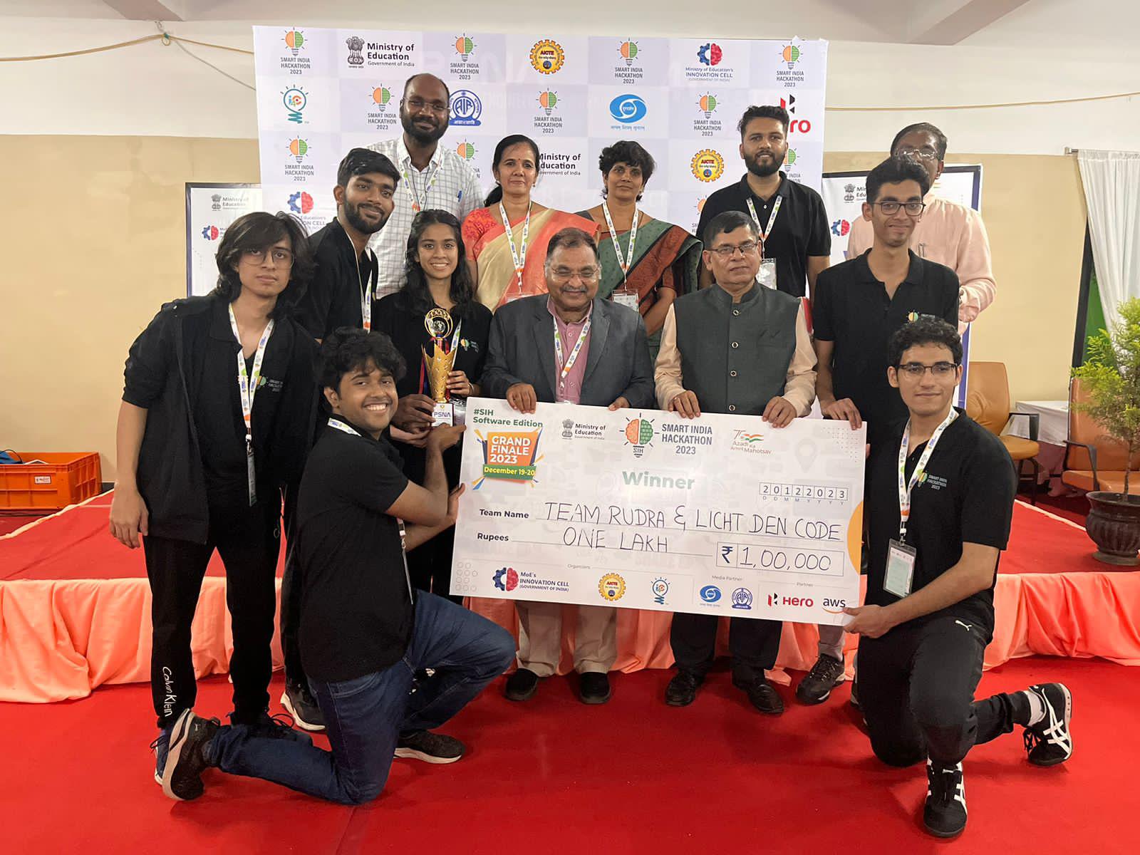 Winner of Smart India Hackathon